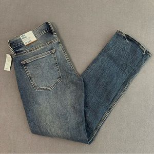 Old Navy Slim Fit Built In Flex Ripped Blue Jeans Mens 30x32